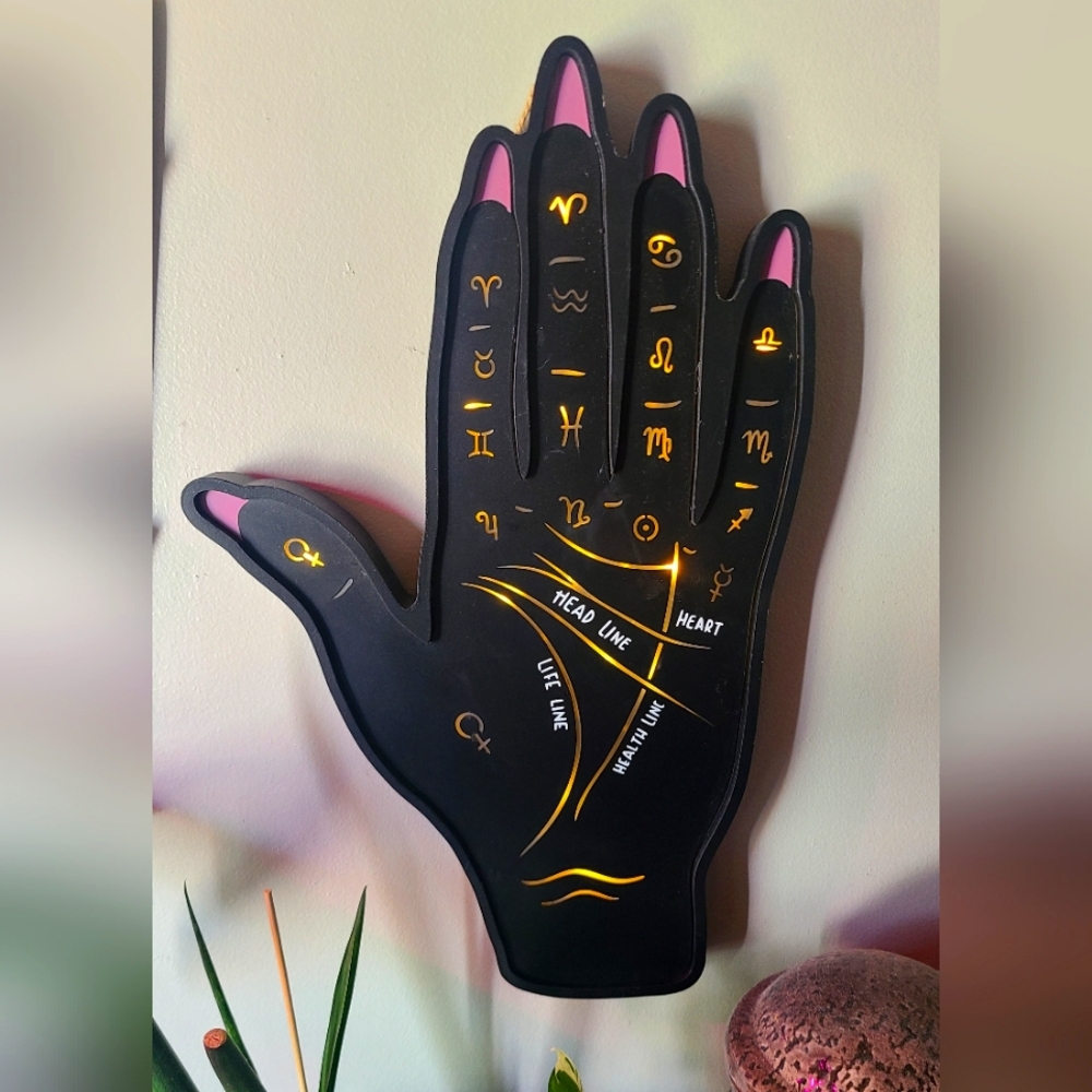 Palm Reading Guide Light Up Home Decor